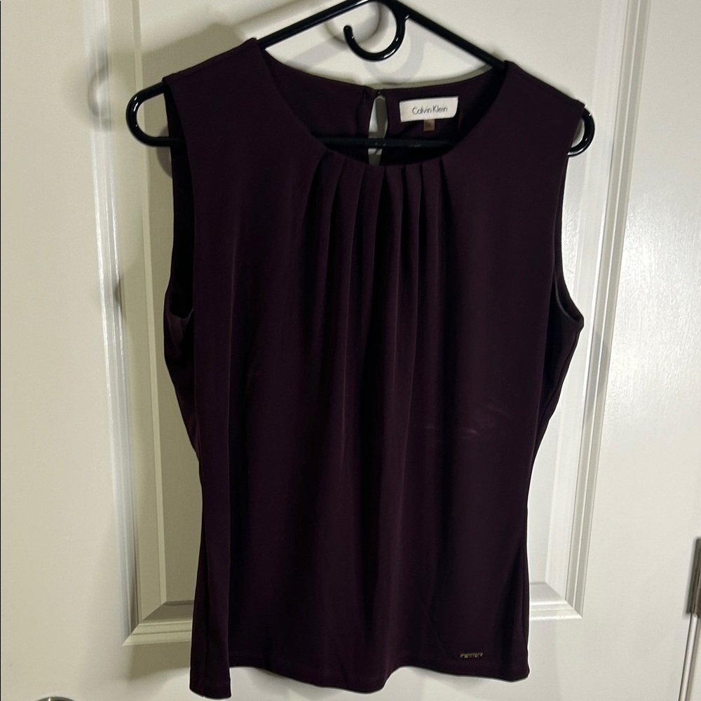Calvin Klein Women's Deep Purple Blouse